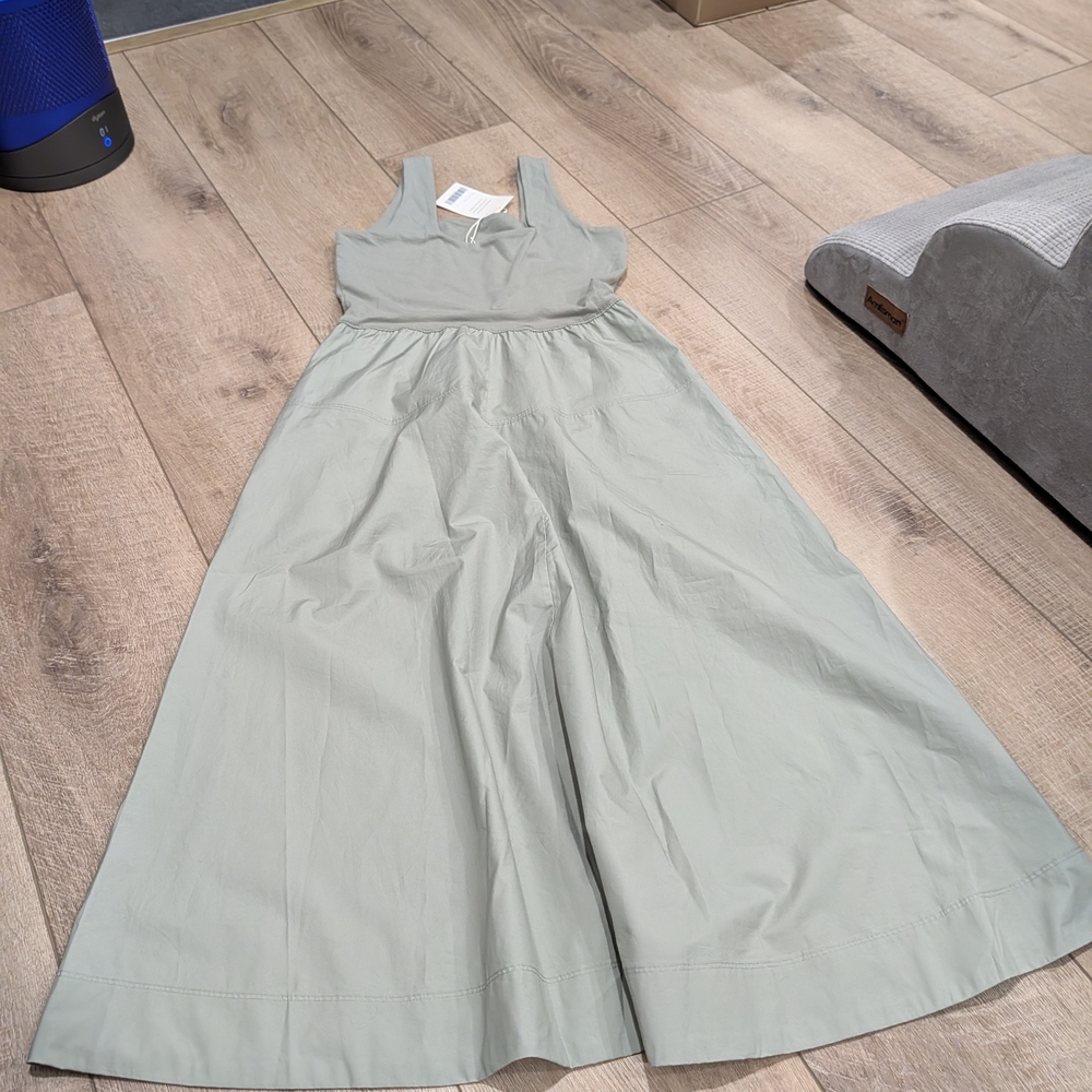 Everlane Sleeveless Maxi Dress in Sage Green